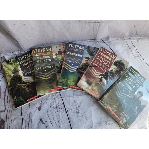 Complete Series Lot 5 Vietnam Chapter Books Chris Lynch Scholastic Paperback - Picture 1 of 7